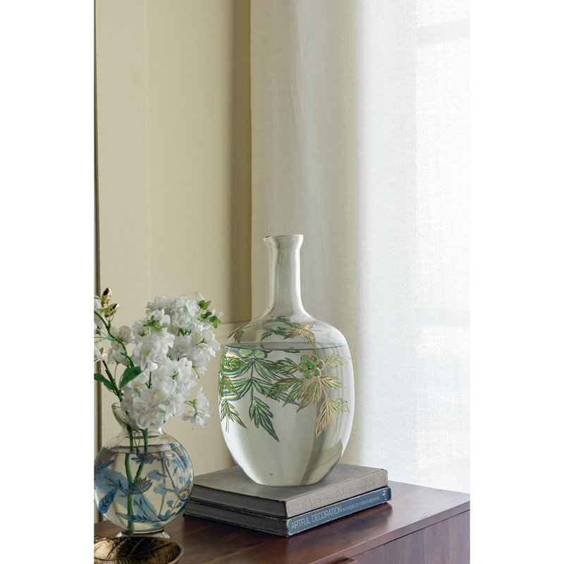 Rounded Clear Glass Vase