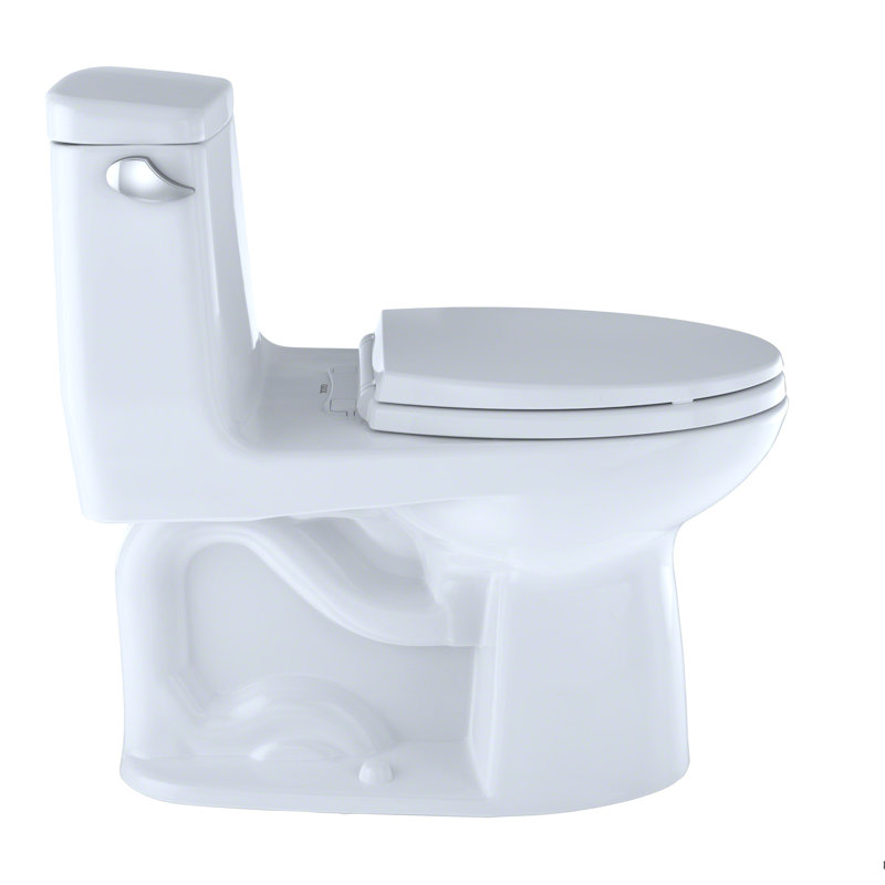 UltraMax® 1.6 GPF Elongated One-Piece Toilet (Seat Included), Cotton, Left-Hand