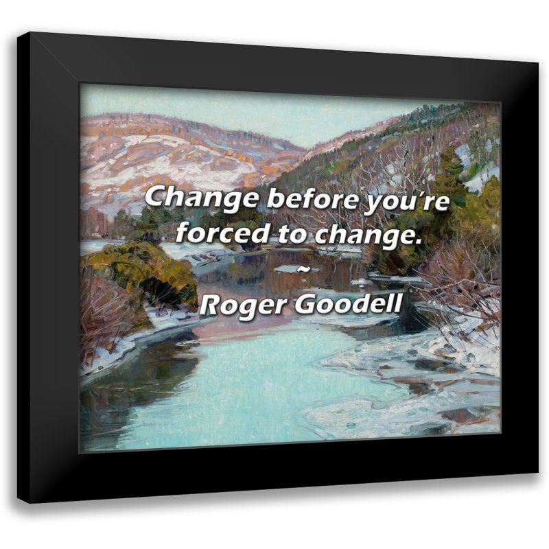 Citation de Roger Goodell: Changez avant d'être forcé de changer.