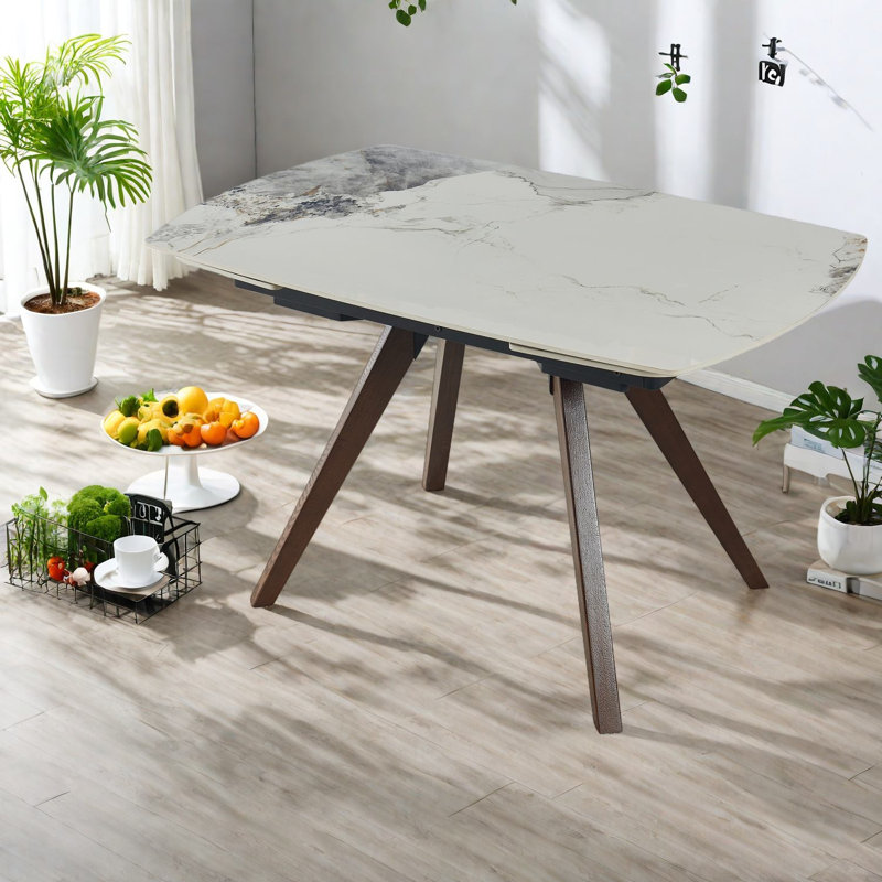 Extendable Dining Tables, Solid Wood Modern Design For Home Use