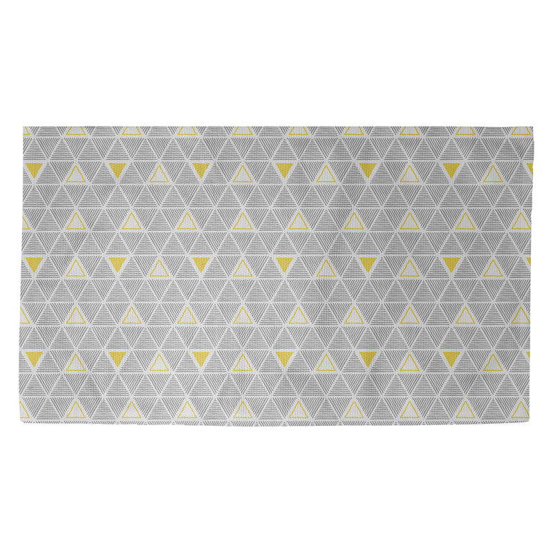 Tapis gris Triangles, Rectangle 2 pi x 3 pi