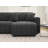 Clairday Lamb Wool Left-Facing Sectional Sofa with 2 Toss Pillows-110990100-110990099