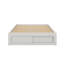 Lit plateforme grand format avec quatre tiroirs et rangement au pied de lit, sans tête de lit-924585810