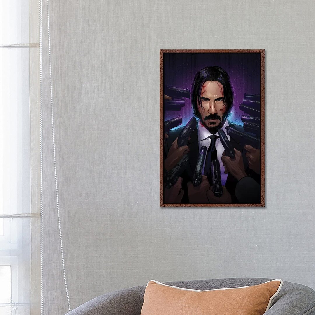 Leinwandbild - Grafikdruck „John Wick” von Nikita Abakumov