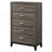 Gregory Grey Oak 5-Drawer Chest
