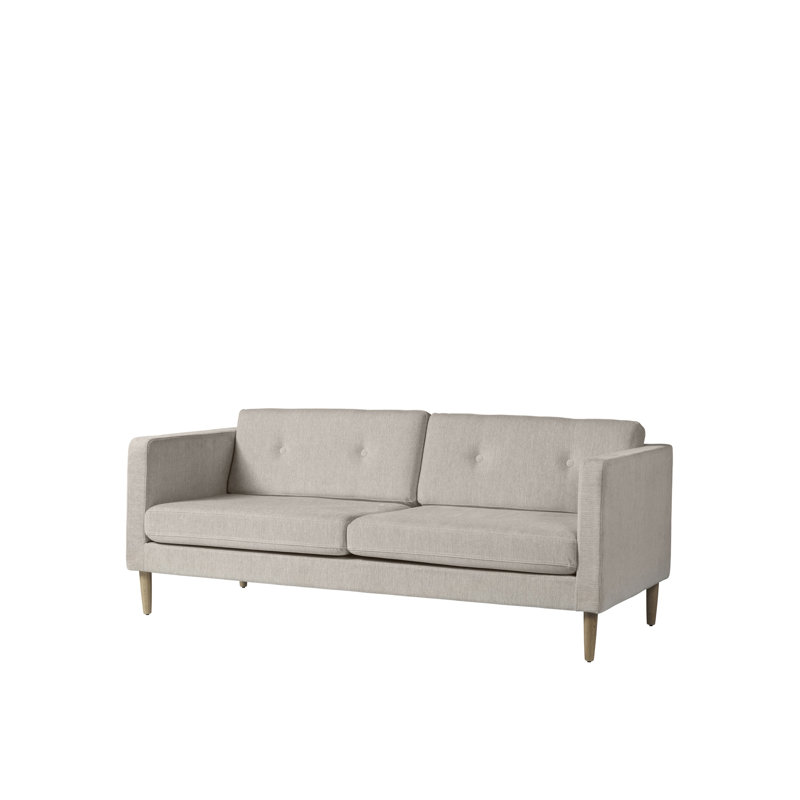 Firhoj Sofa, 32.28" H x 77.95" W x 34.65" D, Beige Cotton Blend