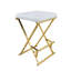 Tory Upholstered Stool with Metal Frame