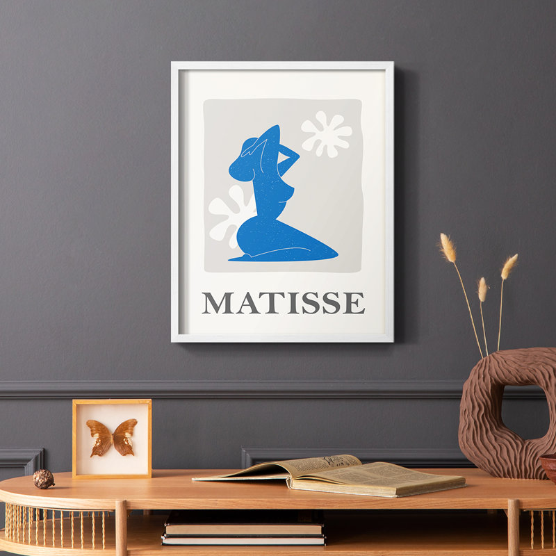 Matisse CCLxxI, reproduction encadrée - bois massif, Blanc, H 14 po x l 11 po