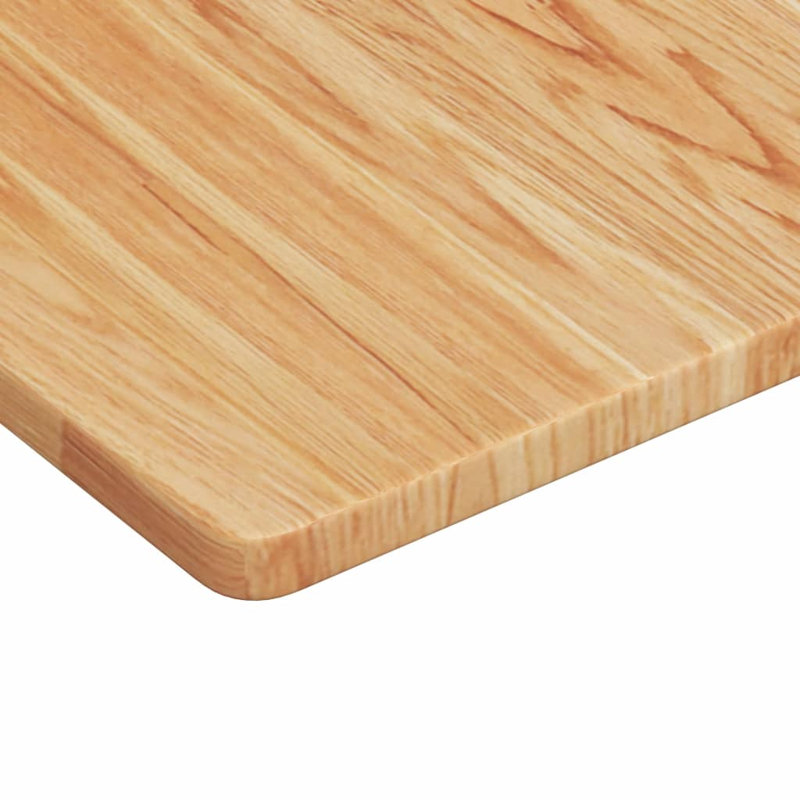 Aleazay 100cm Solid Wood Bathroom Vanity Top, Oak/Black