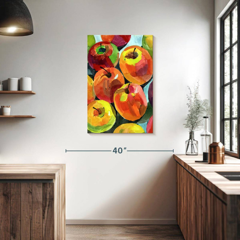 Yarlin Still Life Apples, 36" H x 24" W
