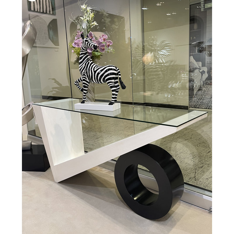 60 in. Glass Console Table