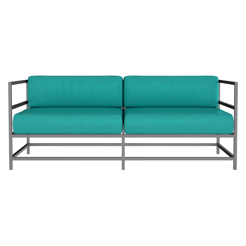 Delano Outdoor 2 - Seat Loveseat, Canvas Aruba Sunbrella® Canvas, Tex Gray