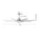 84 In. Indoor Ceiling Fan Without Light, With Remote Control