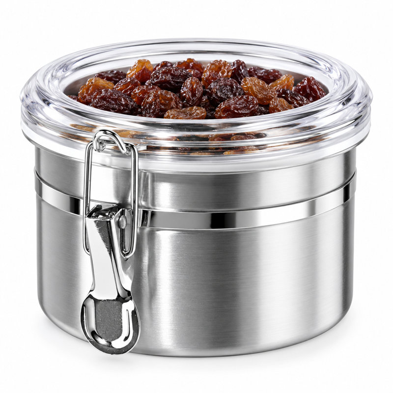 Boîte à pinces en acier inoxydable avec couvercle transparent (H 3,5 po, 26 oz)