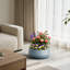 Grand pot à fleurs rond en pot 20 po intérieur / extérieur avec trou de drainage gris ardoise (intérieur amélioré)-1053037890-1053064300
