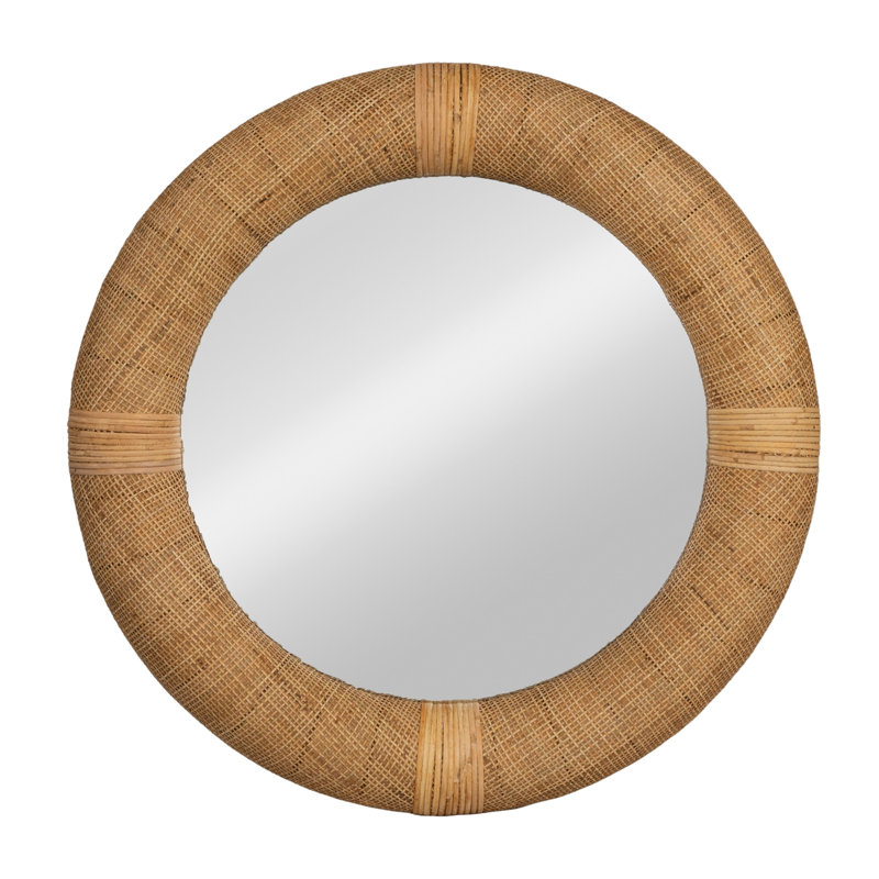 Kyomie Rattan Round Mirror