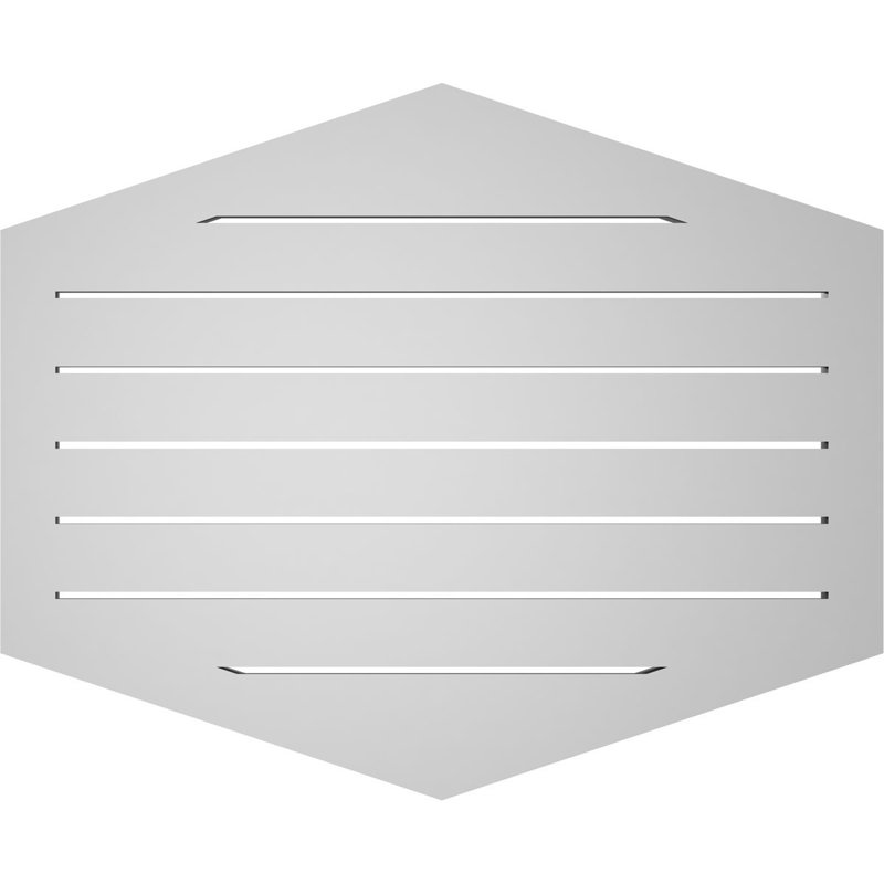 Pente verticale verticale en uréthane 4 pi, H 1,5 po x l 32 po x L 26 po