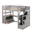 Lit mezzanine simple avec bureau et tablettes-1625706747