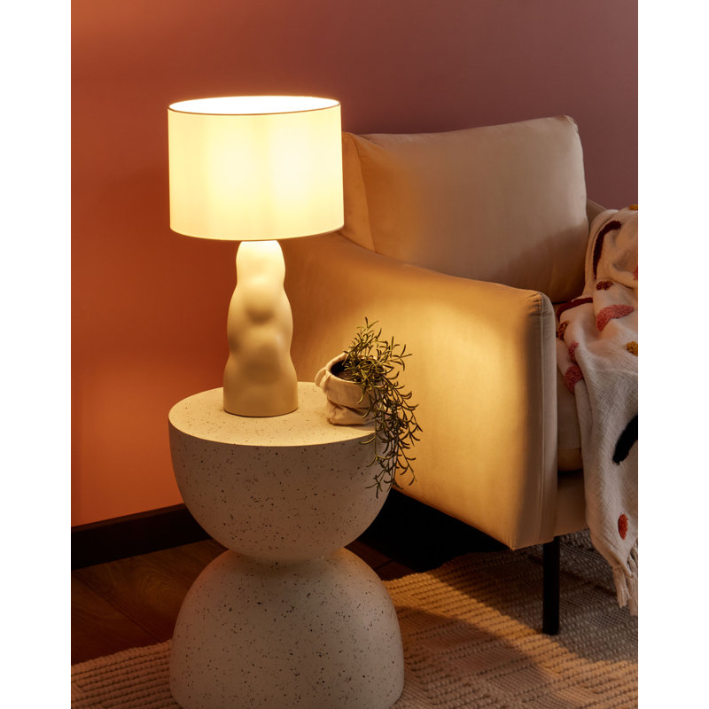 Ceramic Table Lamp Cirila, Beige