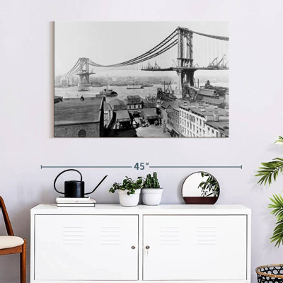 Construction du pont Lilie Manhattan