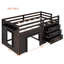 Lit mezzanine avec armoire et tablette-500734602