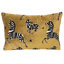 Saffron Reversible Zebra Velvet Pillow Cover and Insert
