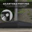 Base de parasol pour parasol en porte-à-faux 84d-110v02, 330 lb Capacité, base à finition noire, remplissable, robuste avec roulette de levage, coussins réglables,