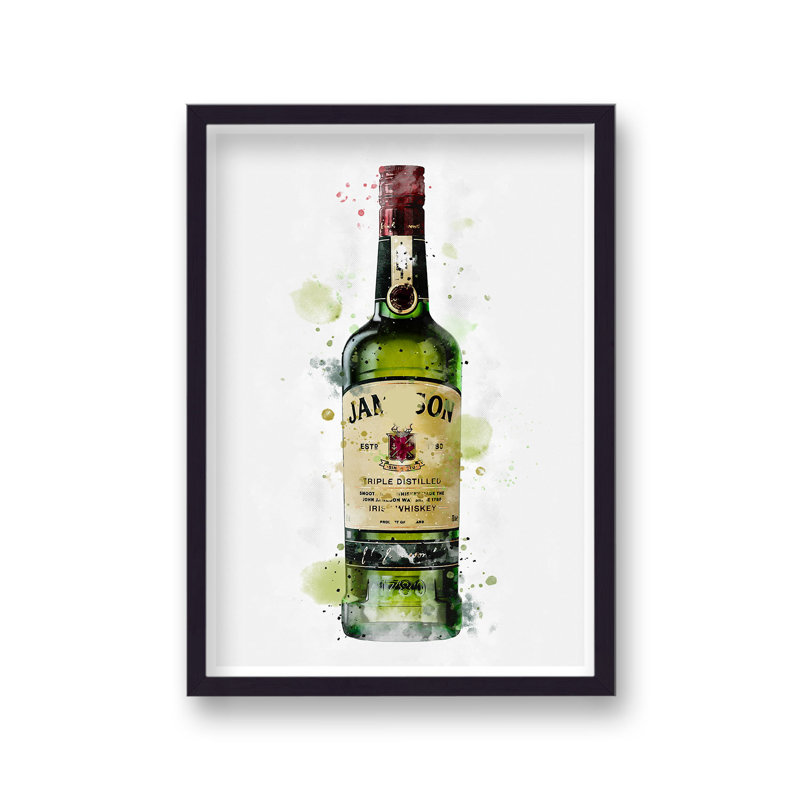 Spirit Graphic Splash Jameson Whisky Inspired by Vouvart - Single Picture Frame Print