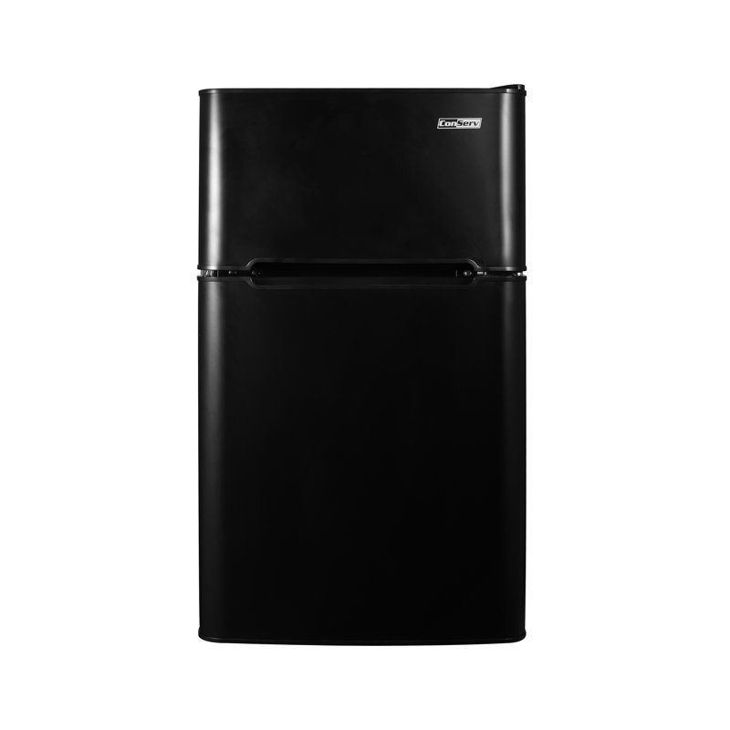 Mini réfrigérateur réversible compact à 3 portes en acier inoxydable 19 "3cf, Noir