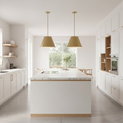 16" Diameter Integrated LED Brass Pendant