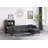 Brando 86.5"W Dark Gray Fabric Sectional Sofa Chaise
