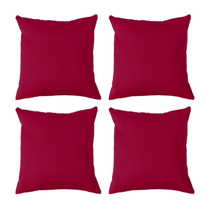 Avik Square Cushion, Red