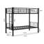 Reinforced Metal Bunk Bed With Iron Art, 90x190cm Mattress, Space Saving For Dormitory & Youth Bedroom-1734153524