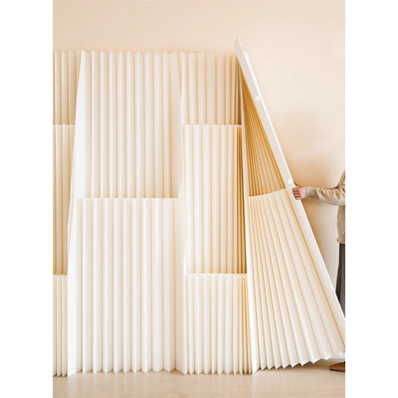 Cloison pliable - Paravent avec rangement, H 86,61 po x l 78,74 po x P 16,93 po