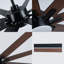 72 in. 8-Blade Black Low Profile Ceiling Fan with Integrated LED, Two-Toned Blades