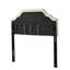 Tête de lit tapissier en tissu pour grand lit et lits de grande taille, bouton avec motif à losanges tendance, couture chic avec garniture cloutée,-832544795-832544796
