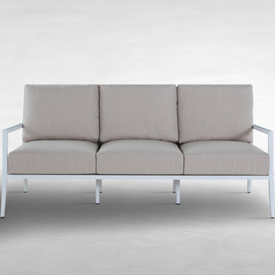 Bermuda Aluminum and Cane Sofa
