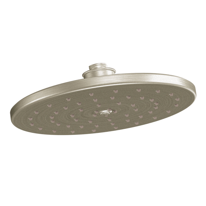 Waterhill Rain Fixed Shower Head with Immersion, Brushed Nickel