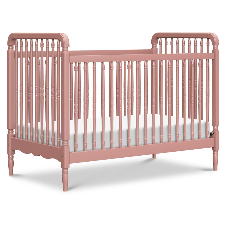 Liberty 3-in-1 Convertible Spindle Crib, Dusty Rose