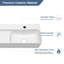 Lavabo de salle de bain console rectangulaire en céramique avec support à serviettes 28 po. 28 po.