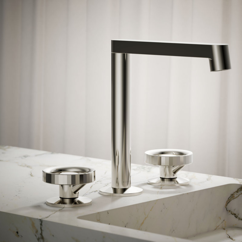Components Industrial Bathroom Sink Faucet Handles, Nickel