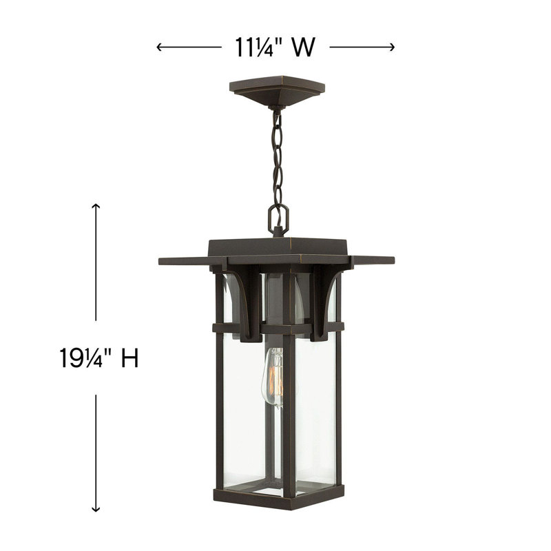 Manhattan 1-Light Outdoor Hanging Lantern