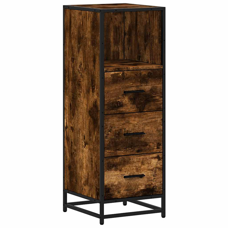 Bathroom Cabinet, Smoked Oak