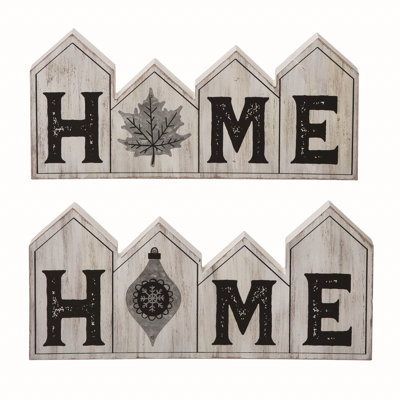Christmas Text & Numbers Decorative Accent