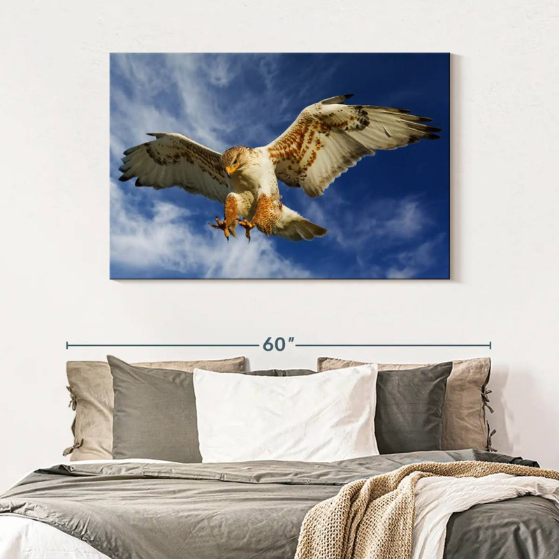 Hawk Attack, 32" H x 48" W