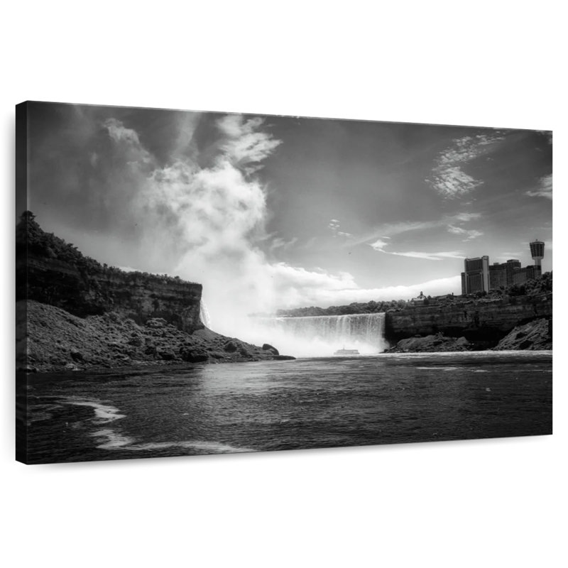 Chutes du Niagara en noir et blanc