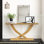 Console en bois massif de 57 po Catelynn
