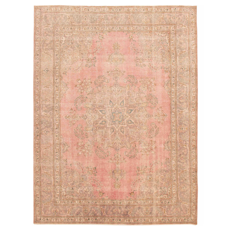 Tapis unique saumon rétro 8 pi 2 po x 10 pi 11 po One Of A Kind Antalya