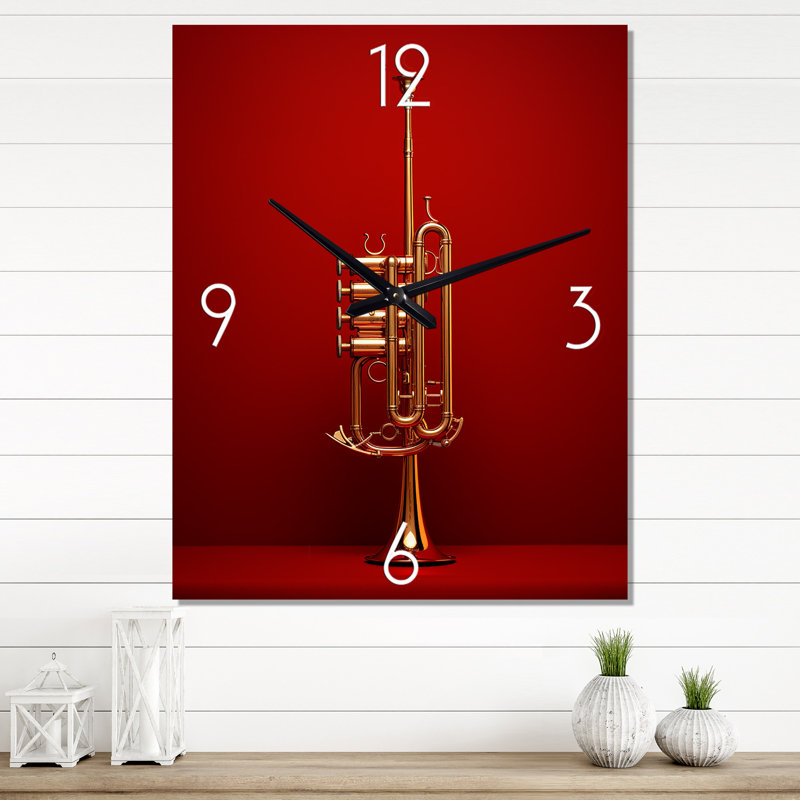 Horloge murale musique, horloge décorative moderne - Brodin, Grand