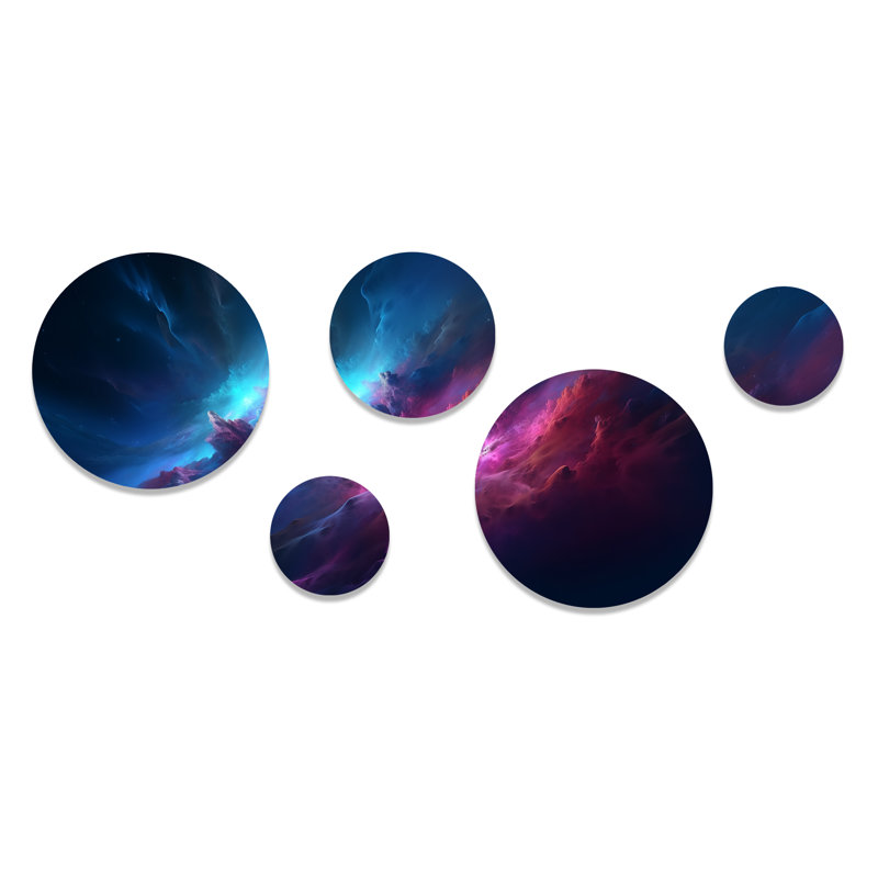 Abstract_Night_Sky_in_ The_Upper_Atmosphere II - Décoration murale abstraite en métal